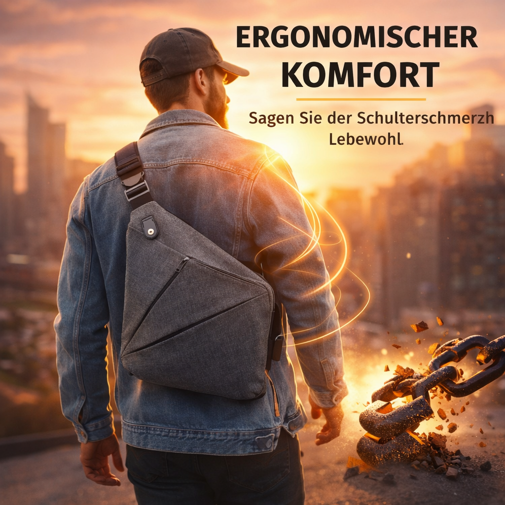 SlingBag™ Anti Diebstahl Tasche Umhängetasche Schultertasche Brusttasche Reise