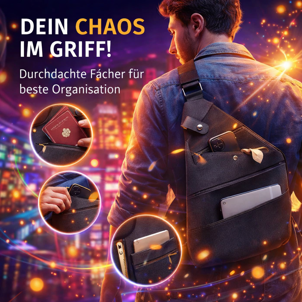 SlingBag™ Anti Diebstahl Tasche Umhängetasche Schultertasche Brusttasche Reise