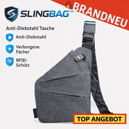 SlingBag™ Anti Diebstahl Tasche Umhängetasche Schultertasche Brusttasche Reise