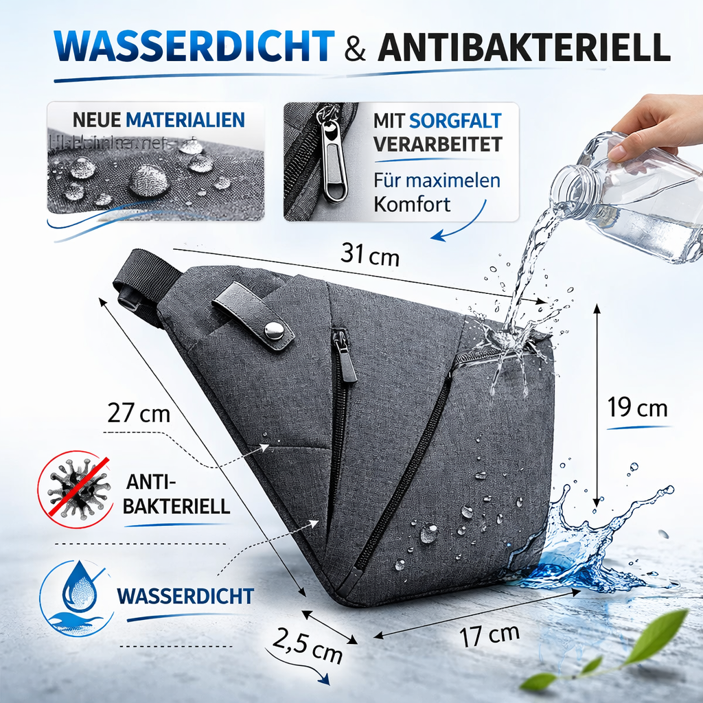 SlingBag™ Anti Diebstahl Tasche Umhängetasche Schultertasche Brusttasche Reise