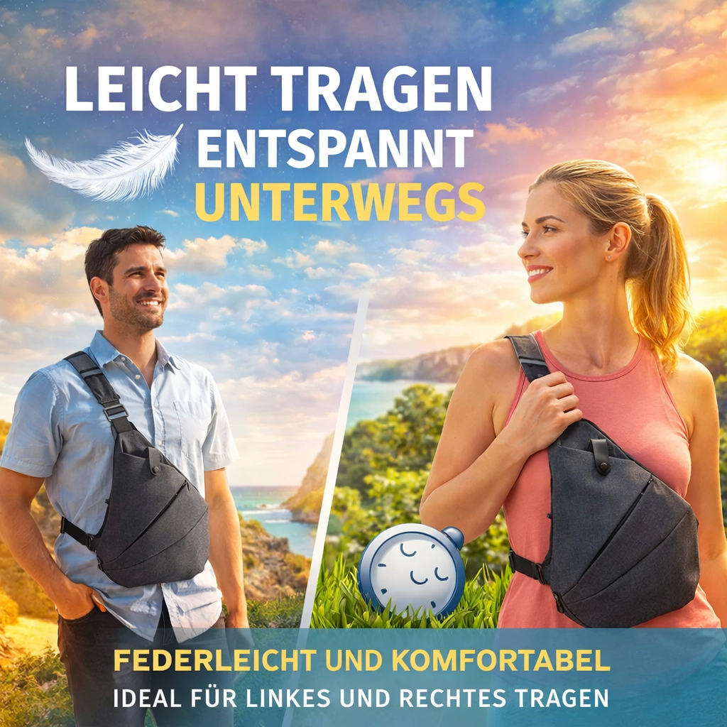 SlingBag™ Anti Diebstahl Tasche Umhängetasche Schultertasche Brusttasche Reise