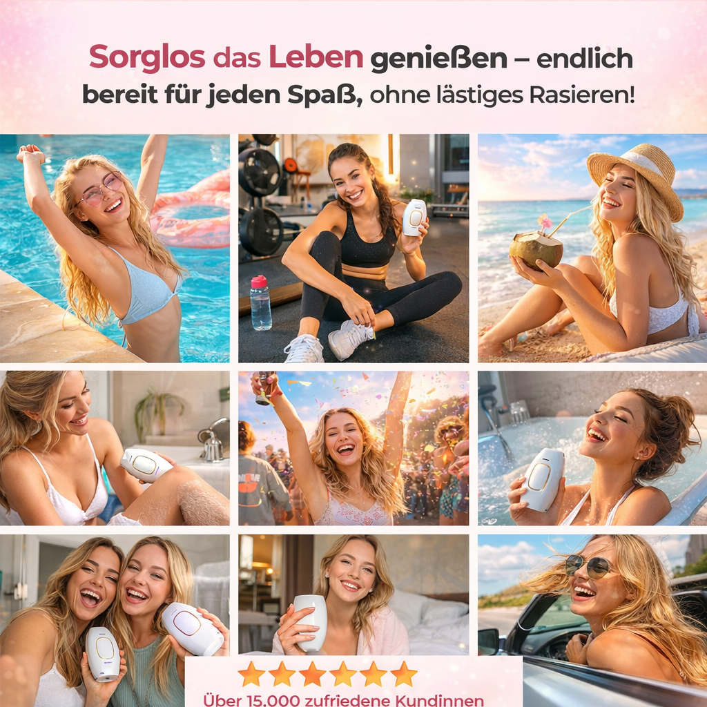 Feleva LumiPro™ IPL Haarentfernung Laser Haarentfernungsgerät Damen schmerzfrei