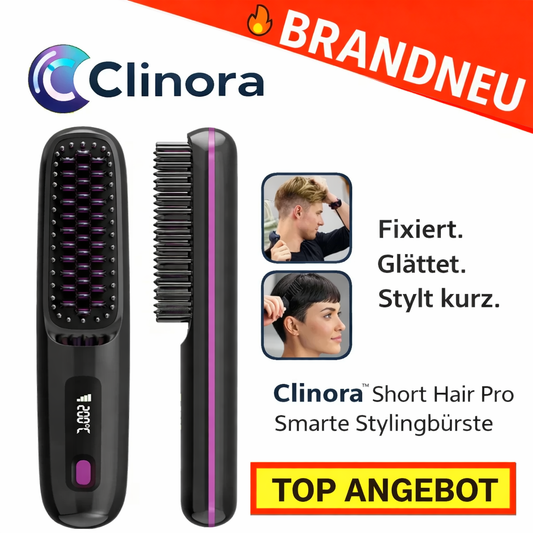 Clinora™ Short Hair Pro – Smarte Stylingbürste für präzises Kurzhaar-Styling