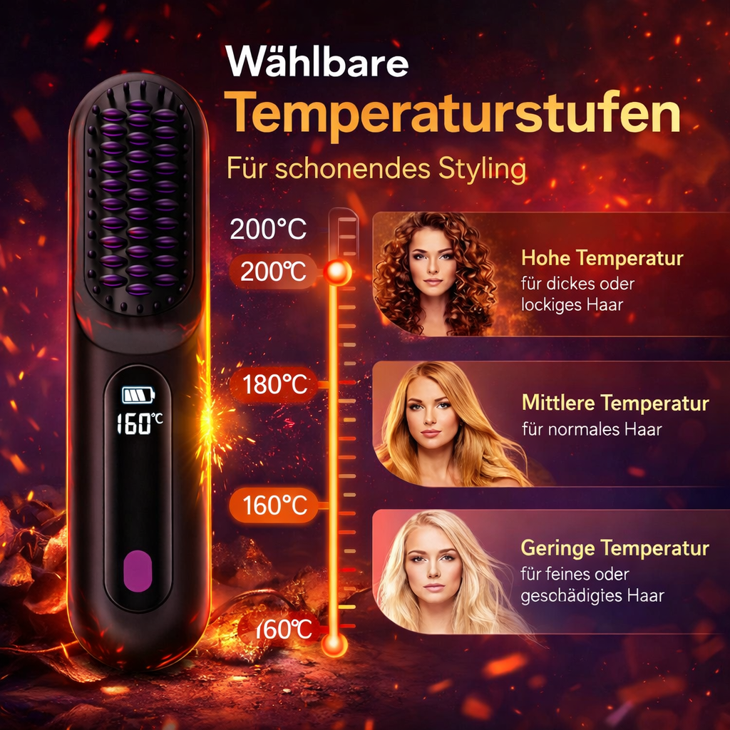 Clinora™ Short Hair Pro – Smarte Stylingbürste für präzises Kurzhaar-Styling