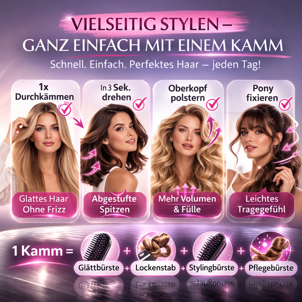 Clinora™ Short Hair Pro – Smarte Stylingbürste für präzises Kurzhaar-Styling