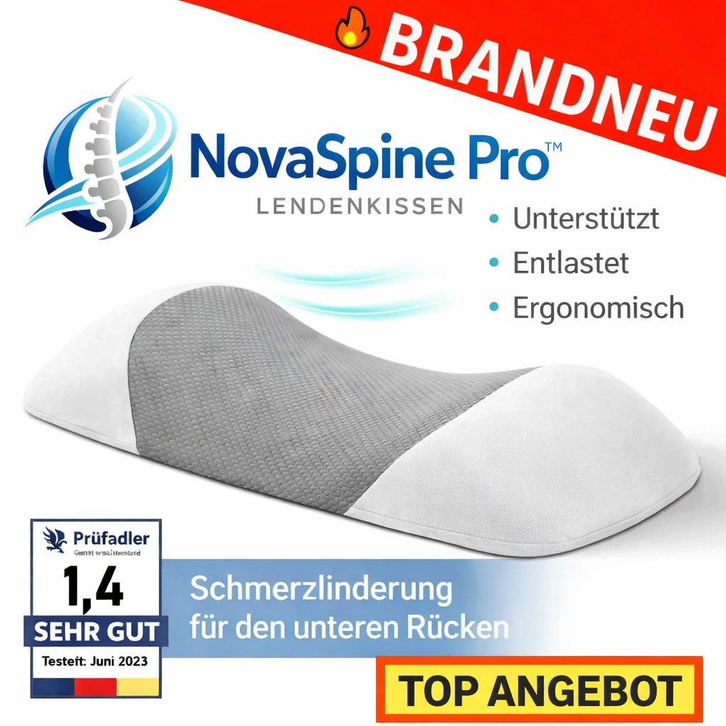 NovaSpine Pro™ Lendenkissen Rückenstütze Lordosenstütze Rückenkissen Ergonmisch