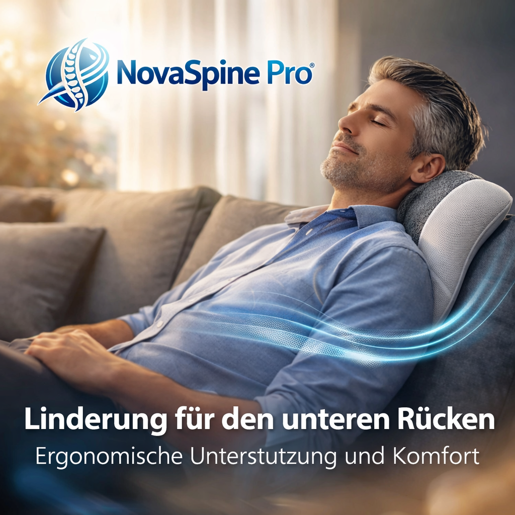NovaSpine Pro™ Lendenkissen Rückenstütze Lordosenstütze Rückenkissen Ergonmisch