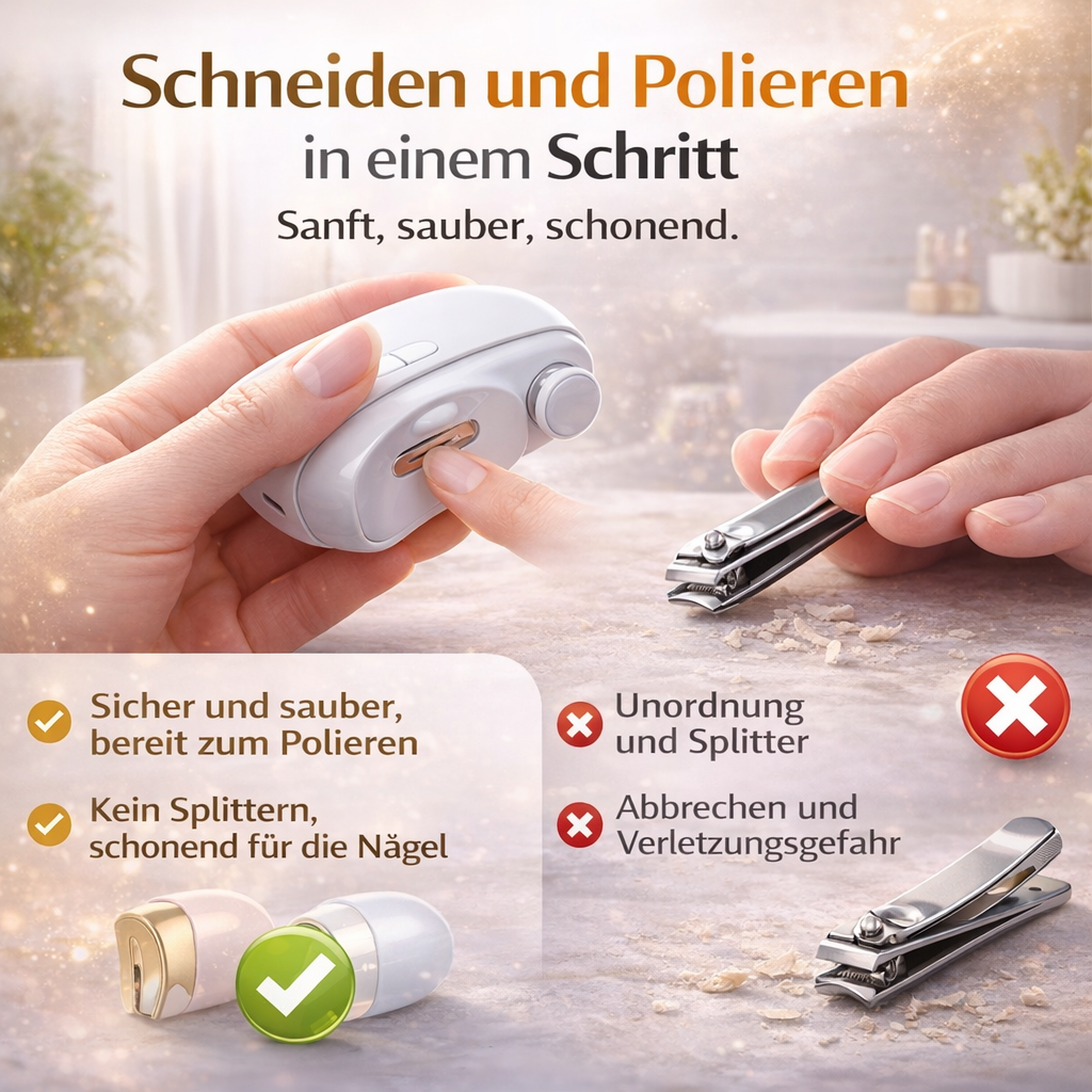 NagelProfi™ Elektrische Nagelschere Nageltrimmer Nagelschneider Nagelfräse