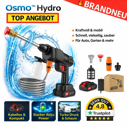 Osmo™ Hydro Akku Hochdruckreiniger Auto Druckreiniger Turbo Spritzpistole Pro