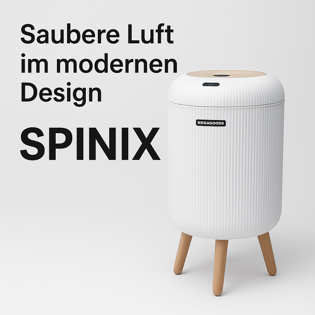 Automatischer Mülleimer mit Deckel Sensor klein Küche Bad Büro DE.
