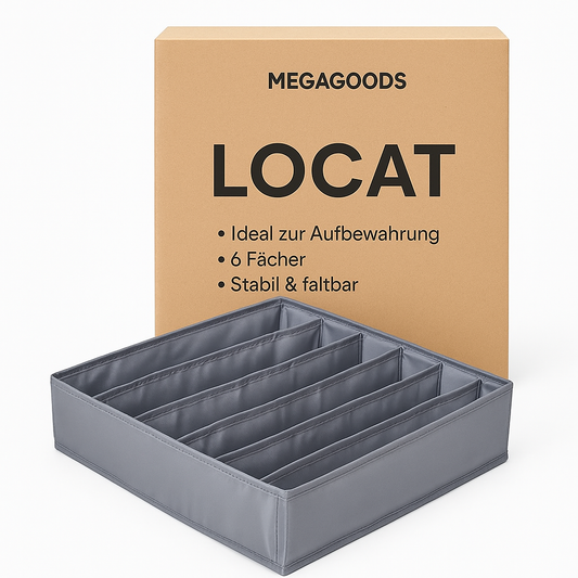 BH-Unterwäsche-Organizer Box für Socken und Höschen DE.