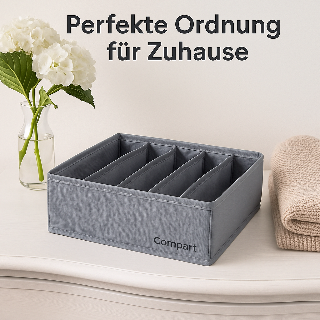 BH-Unterwäsche-Organizer Box für Socken und Höschen DE.