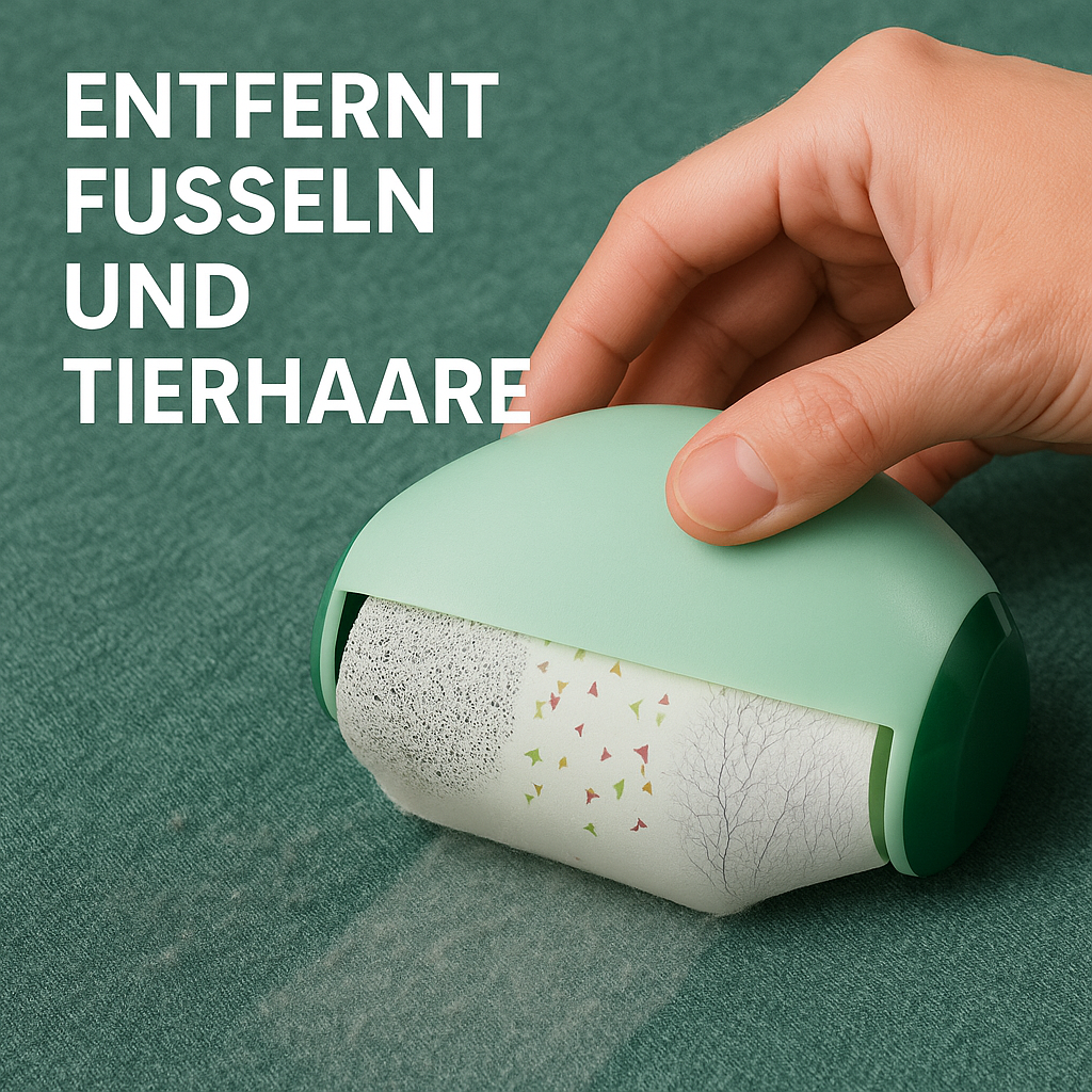 Fusselroller wiederverwendbar waschbar starke Haftung für Kleidung DE.