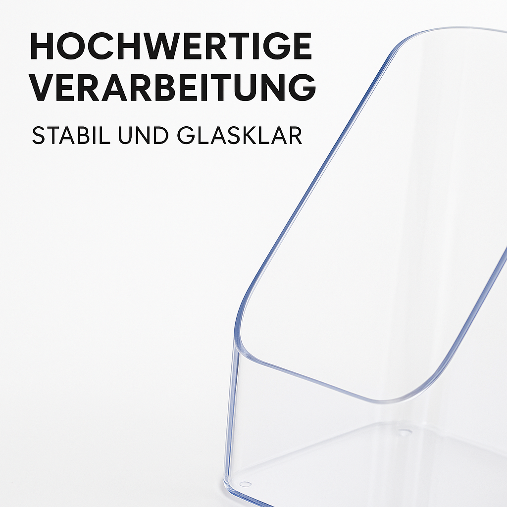 Kühlschrank Organizer Box transparent Gewürz Aufbewahrung Küche DE.