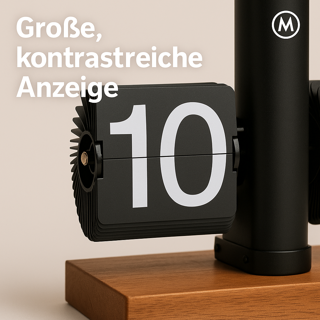 Vintage Flip Uhr automatisch batteriebetrieben Retro Design DE.
