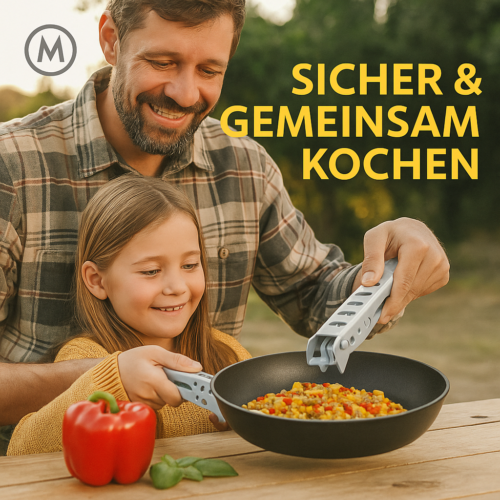 Topf- und Pfannengreifer Camping Küchenzange Anti-Hitze DE.