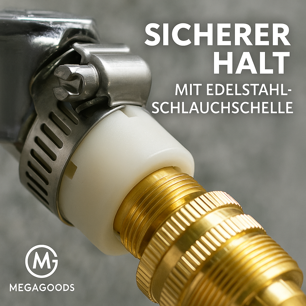 15-23 mm Universal Wasserhahn Adapter Schlauchanschluss Garten DE.