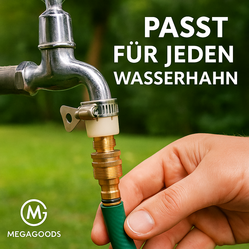 15-23 mm Universal Wasserhahn Adapter Schlauchanschluss Garten DE.