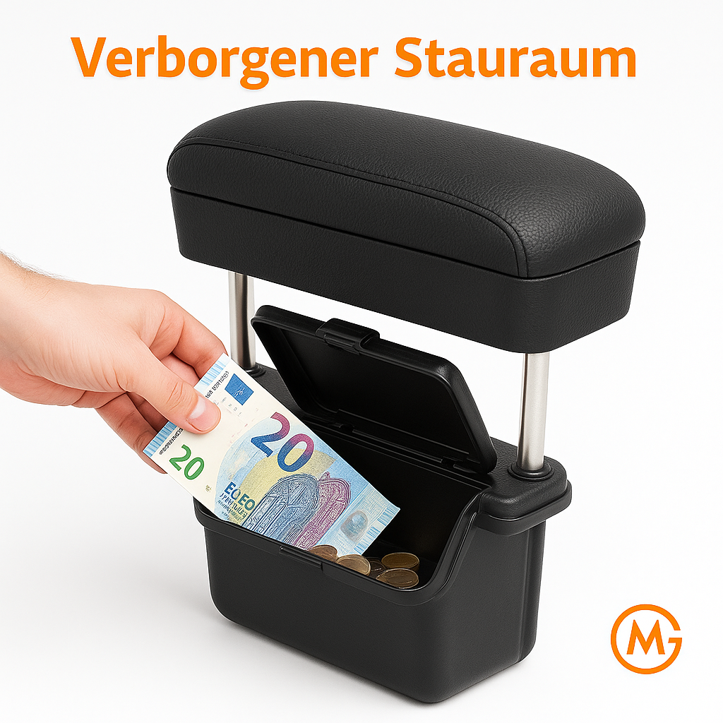 Armlehnenpolster mit Ablage höhenverstellbar für Konsole DE.