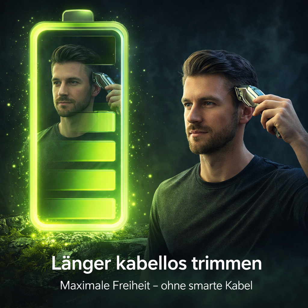 Oryzom™ ProTrim 2.0 Profi Edelstahl Haarschneider & Barttrimmer mit Akku USB