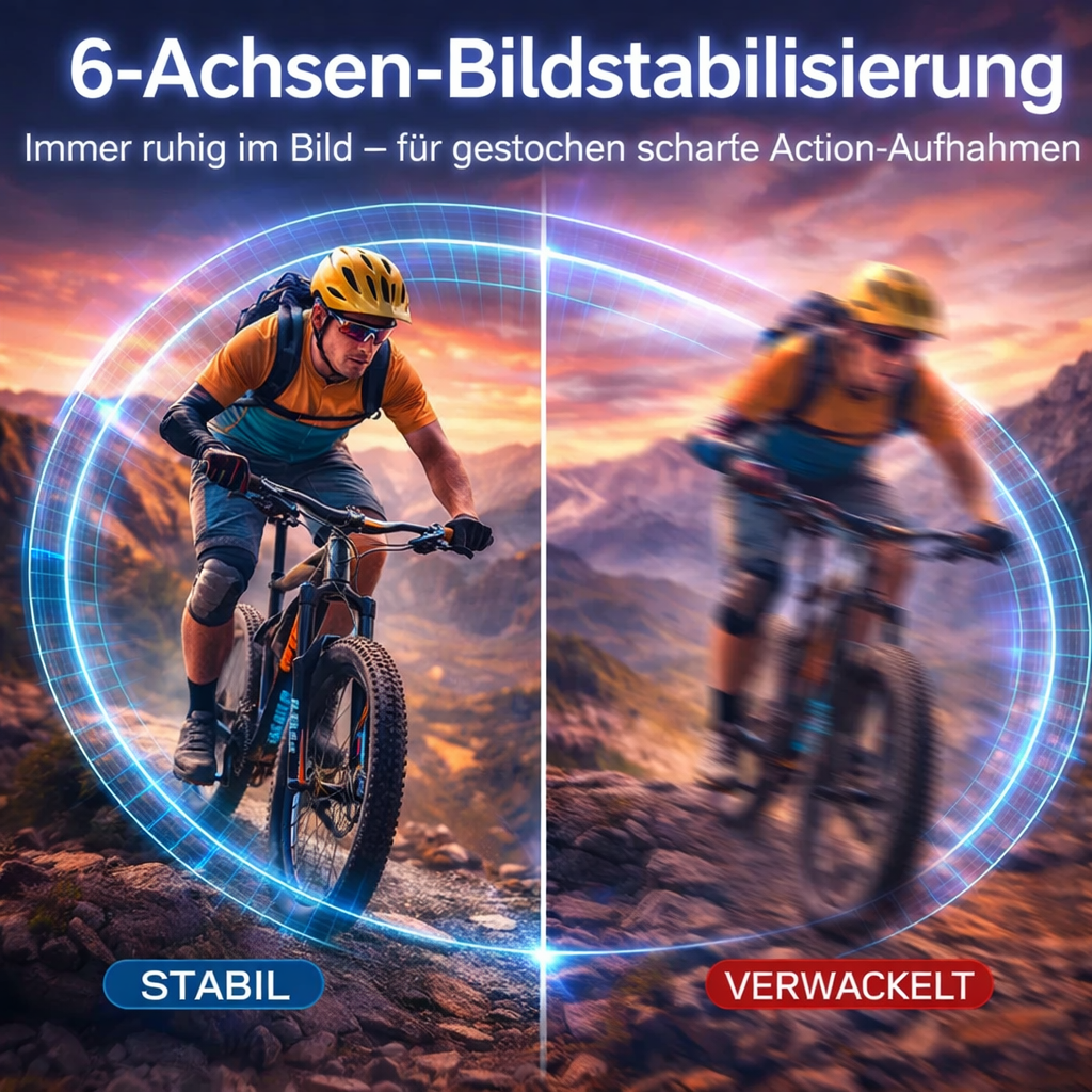 Oryzom™ SnapCam 5K Action Camera 30MP WiFi Wasserdicht 170° Weitwinkel Kamera