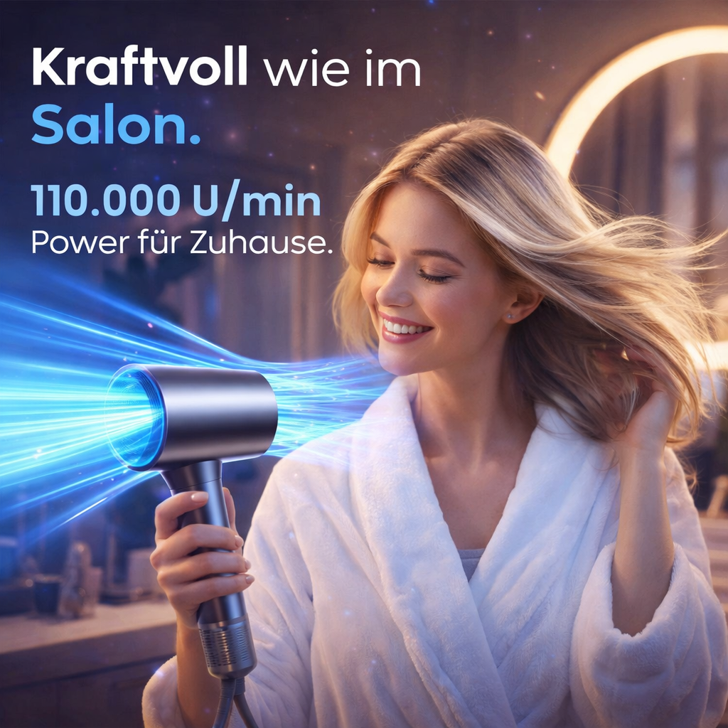 Oryzom™ Airstyler Hairstyler 5-in-1 Föhn und Styling-Gerät mit Ionen-Technologie