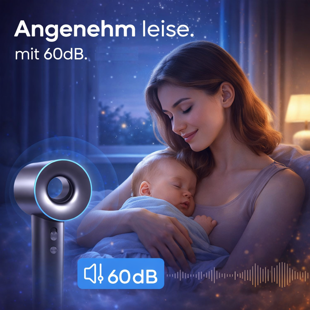Oryzom™ Airstyler Hairstyler 5-in-1 Föhn und Styling-Gerät mit Ionen-Technologie