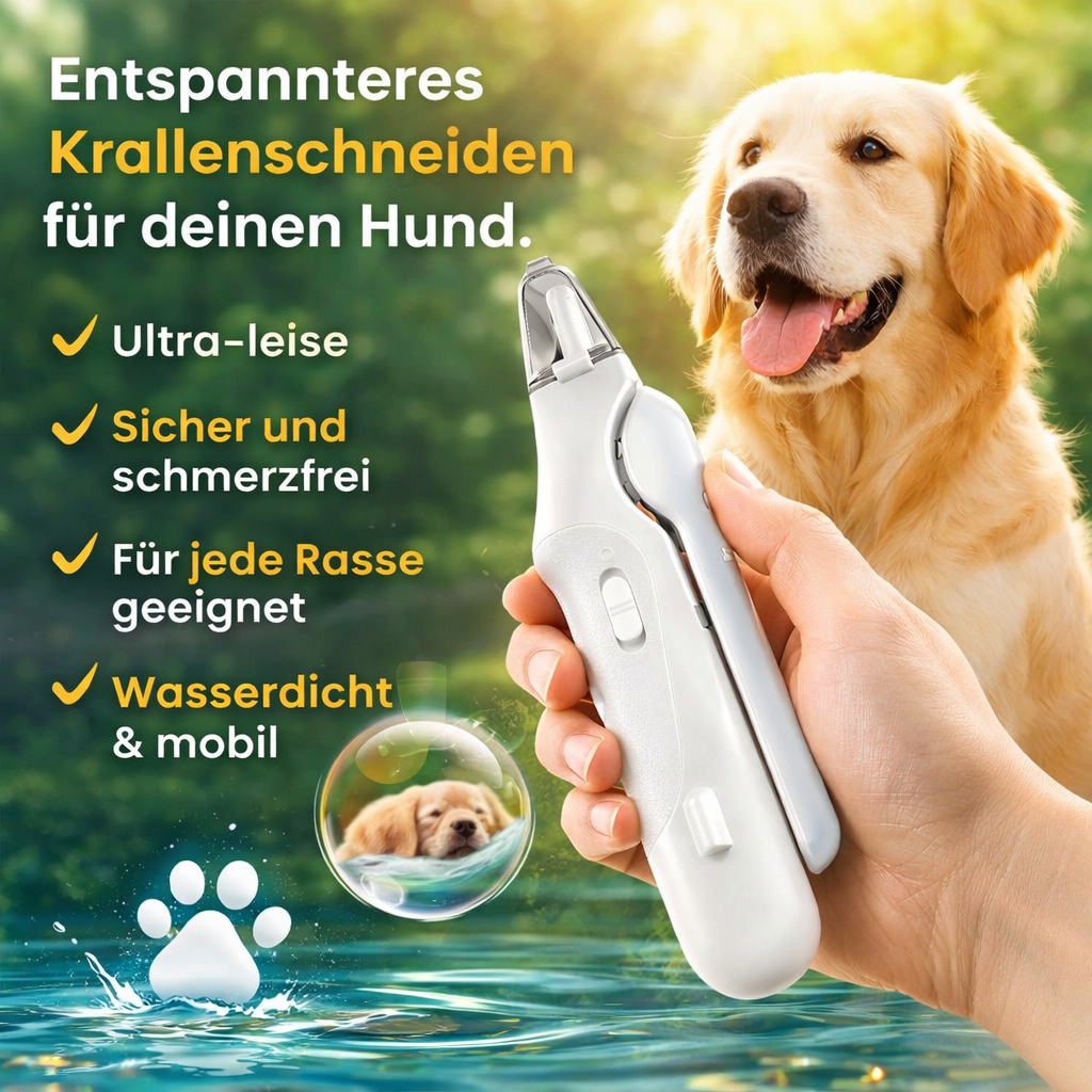 Dr. Pfoten LichtSchere™ Pro -2-in-1 LED Krallenschere für sichere Pfotenpflege