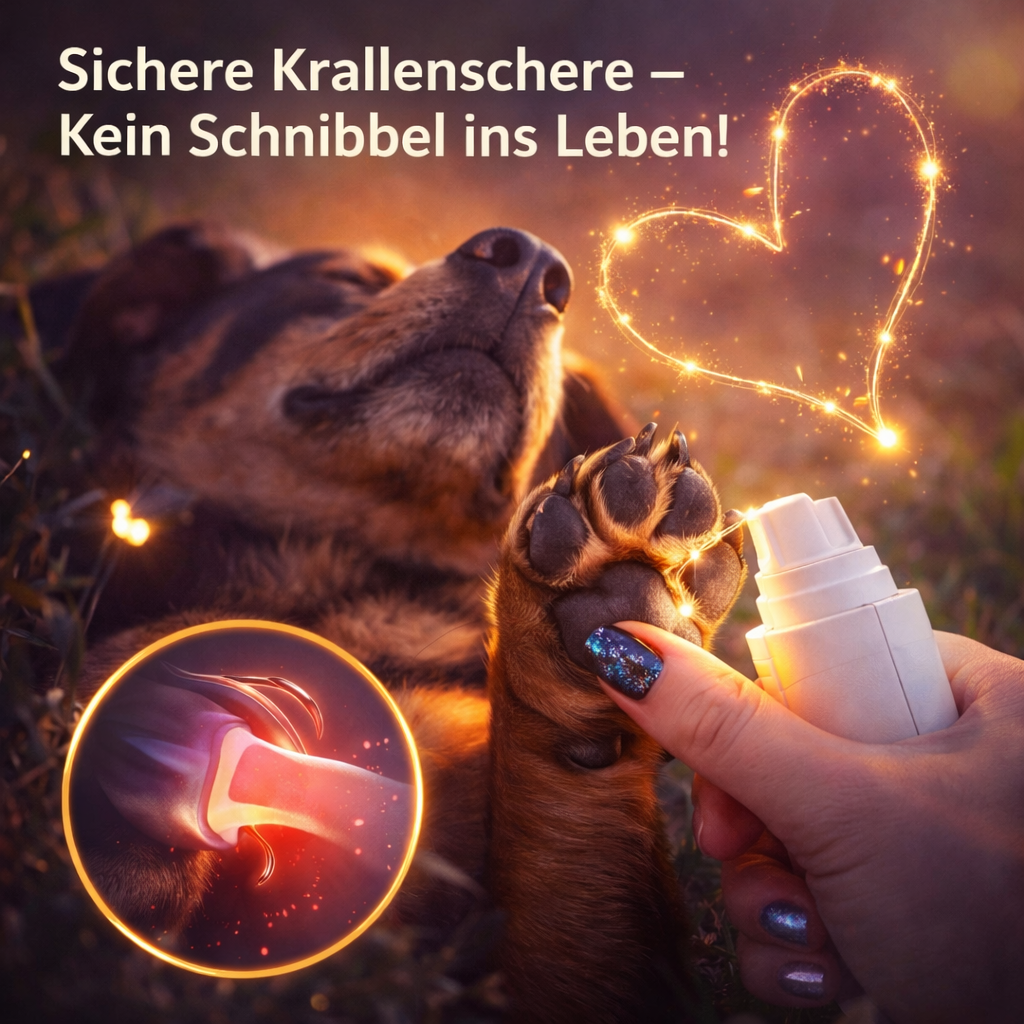 Dr. Pfoten LichtSchere™ Pro -2-in-1 LED Krallenschere für sichere Pfotenpflege