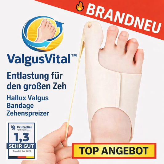 ValgusVital™ Hallux Korrektor Hallux Valgus Bandage Zehenspreizer Zehentrenner