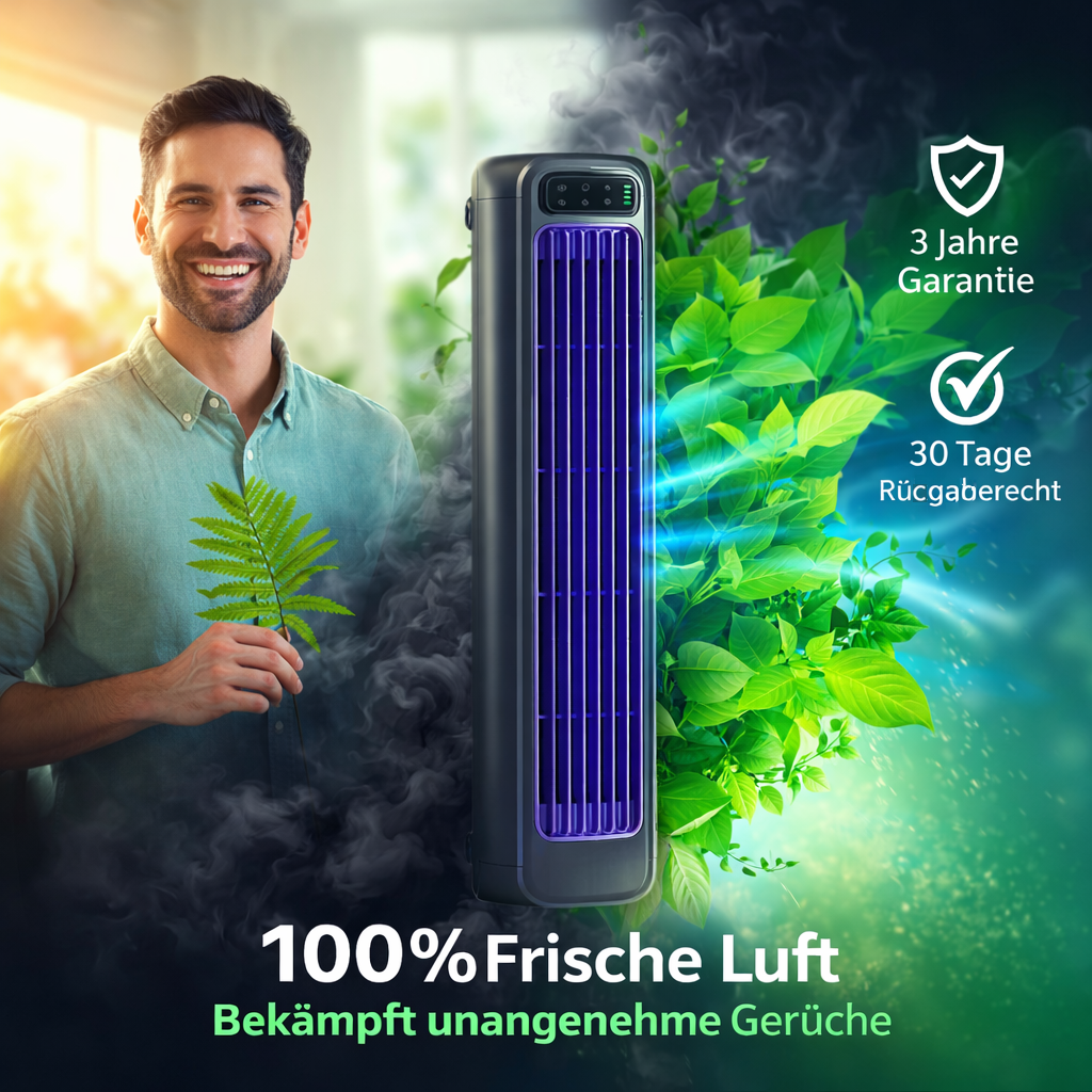 Festberg™ Cooling Ace- 3in1 Luftreiniger & Lufterfrischer - beseitigt üble Gerüche schnell!