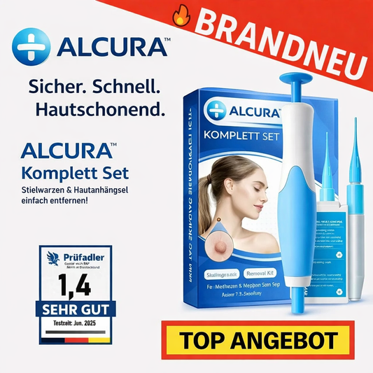 ALCURA™ Komplett Set - Stielwarzen & Hautanhängsel sicher & schnell entfernen!