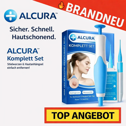ALCURA™ Komplett Set - Stielwarzen & Hautanhängsel sicher & schnell entfernen!