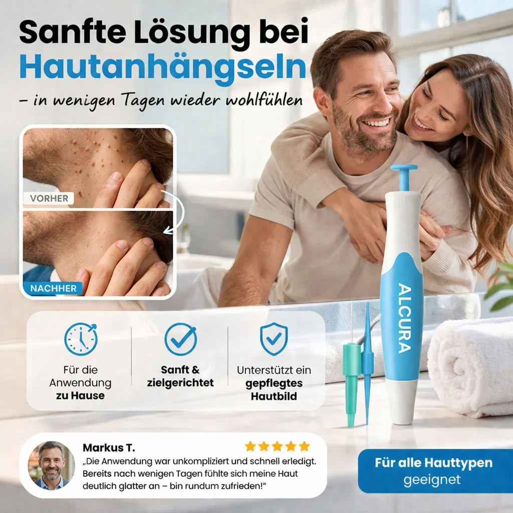 ALCURA™ Komplett Set - Stielwarzen & Hautanhängsel sicher & schnell entfernen!
