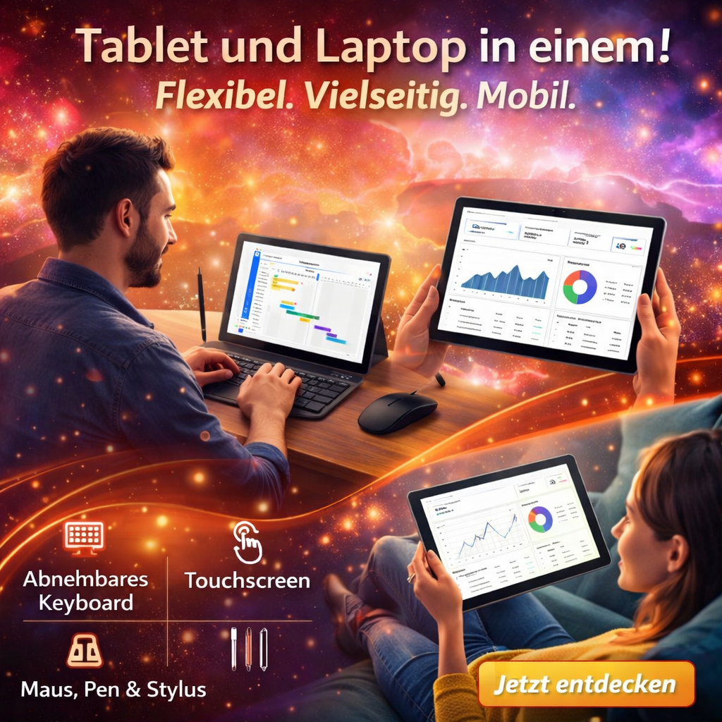 SnapTab™ Pro- Performance Tablet mit leistungsstarkem 2.0GHz Octa-Core Prozessor