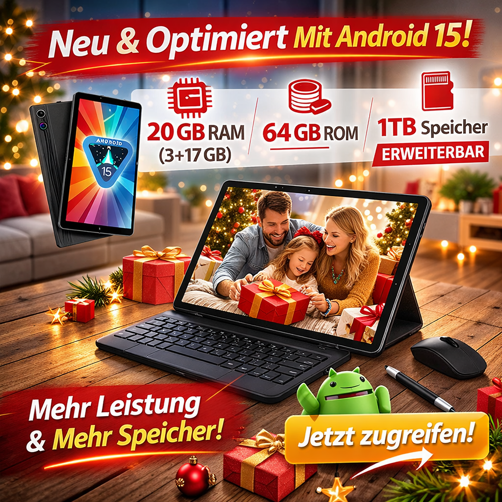 SnapTab™ Pro- Performance Tablet mit leistungsstarkem 2.0GHz Octa-Core Prozessor