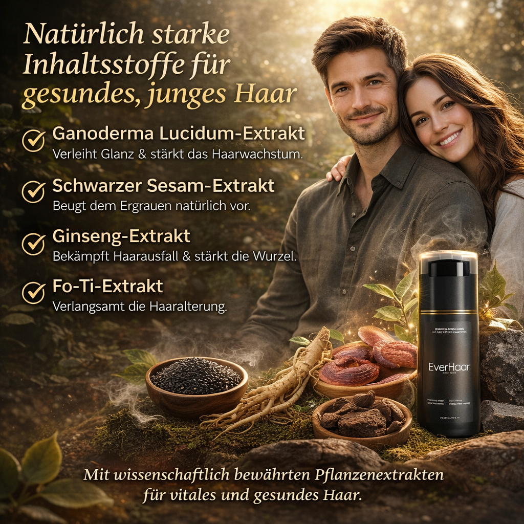 EverHaar™ Sofort Farbshampoo - Haarfärbeshampoo mit natürlichen Inhaltsstoffen!