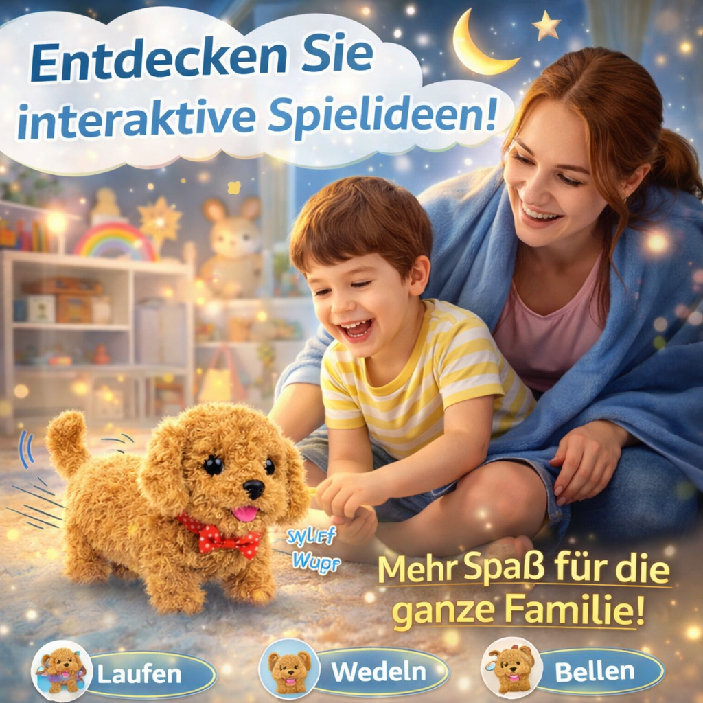 Wuffy™ Robot Puppy - Realistischer Roboter Hundewelpe Plüschhund interaktiv