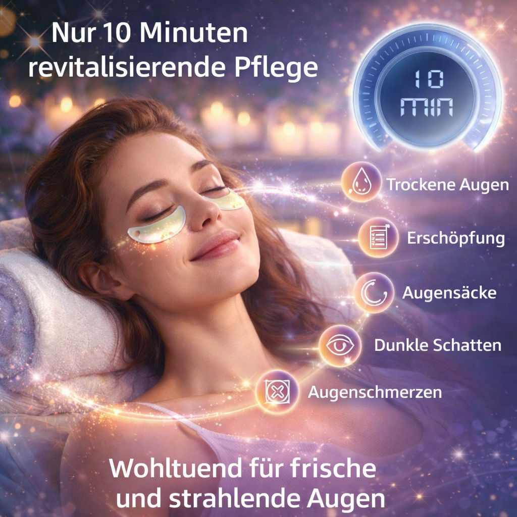 GlowPads Pro™ Augenpads Augenmassagegerät bei Augenringe, Tränensäcke & Falten