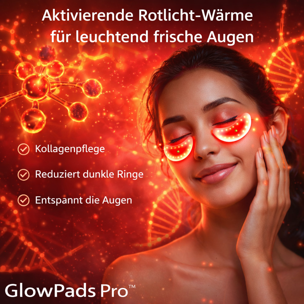 GlowPads Pro™ Augenpads Augenmassagegerät bei Augenringe, Tränensäcke & Falten