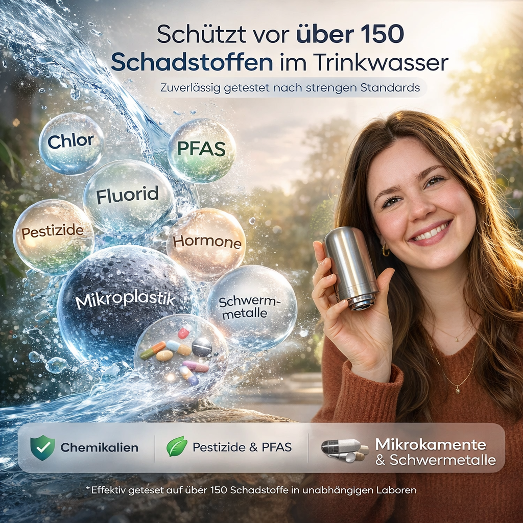 Puure™ 3.0 Wasserhahnfilter Wasserfilter Trinkwasserfilter inkl. 4 Ersatzfilter