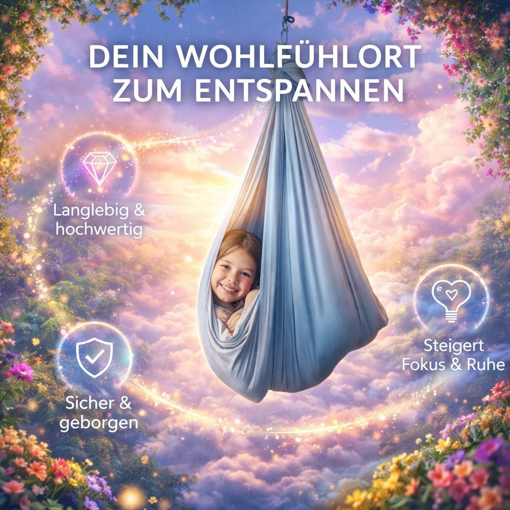Swivy™ Therapieschaukel für Kinder Hängematte Indoor Sensorische Schaukel 150kg