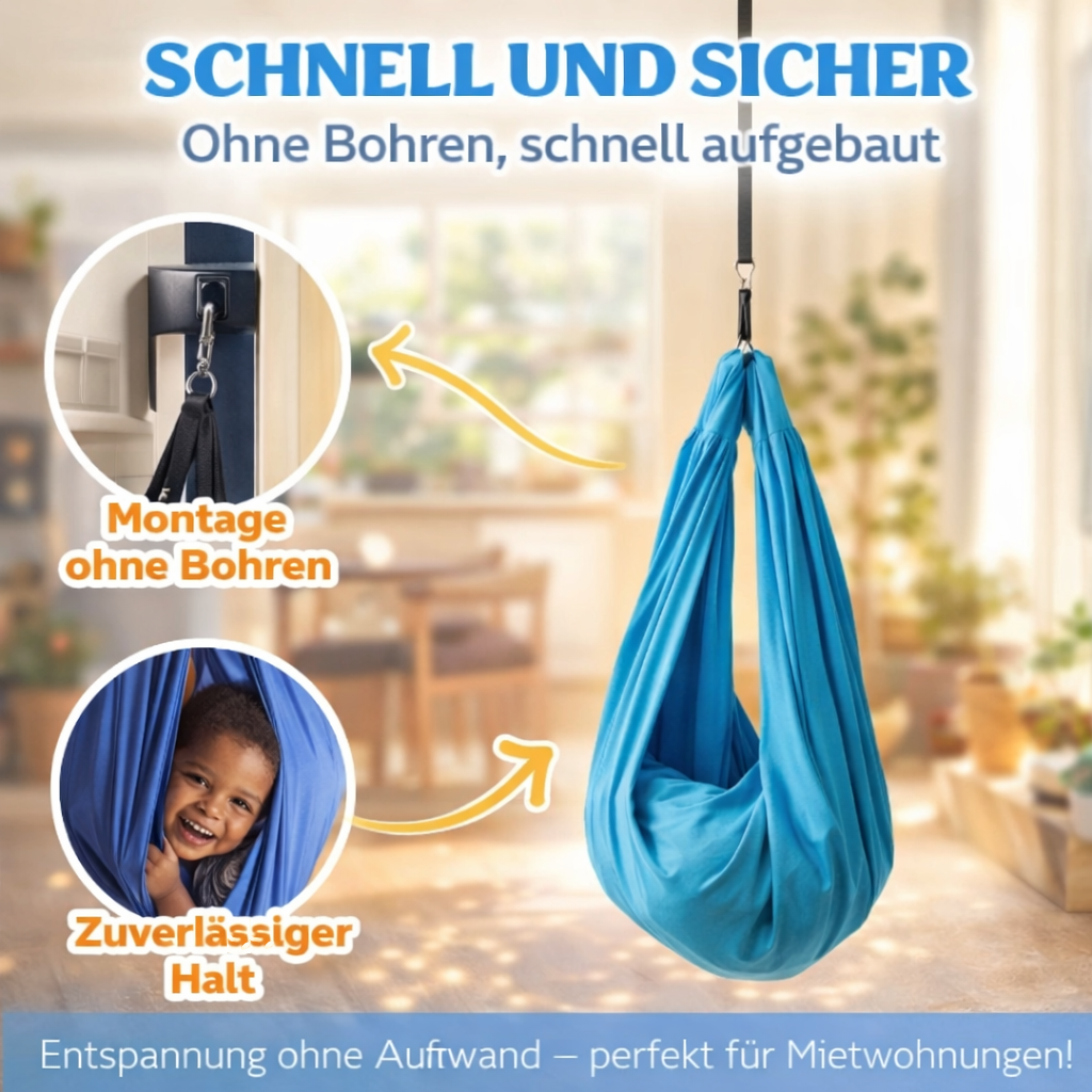 Swivy™ Therapieschaukel für Kinder Hängematte Indoor Sensorische Schaukel 150kg