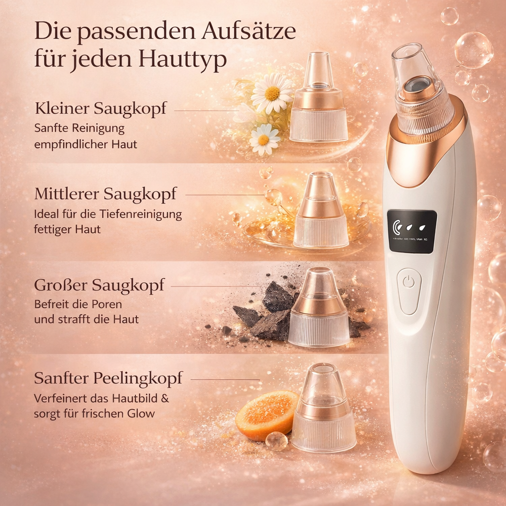 Porify™ Mitesser Entferner Porensauger Akne Porenreiniger Elektrisch Set USB