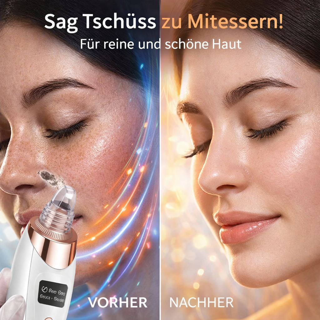 Porify™ Mitesser Entferner Porensauger Akne Porenreiniger Elektrisch Set USB