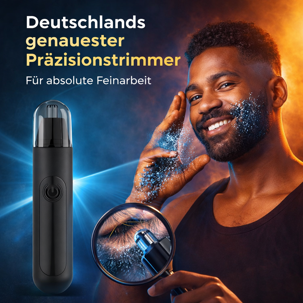 Mr. Bold™ Nasenhaartrimmer Profi Nasenhaarschneider Ohrhaartrimmer Präzision LED