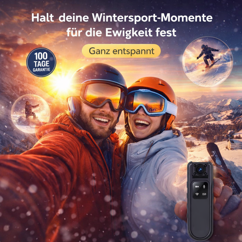 Kamerino™ Pro SnowVision Action Kamera Ski Snowboard Outdoor Cam Full HD Mini
