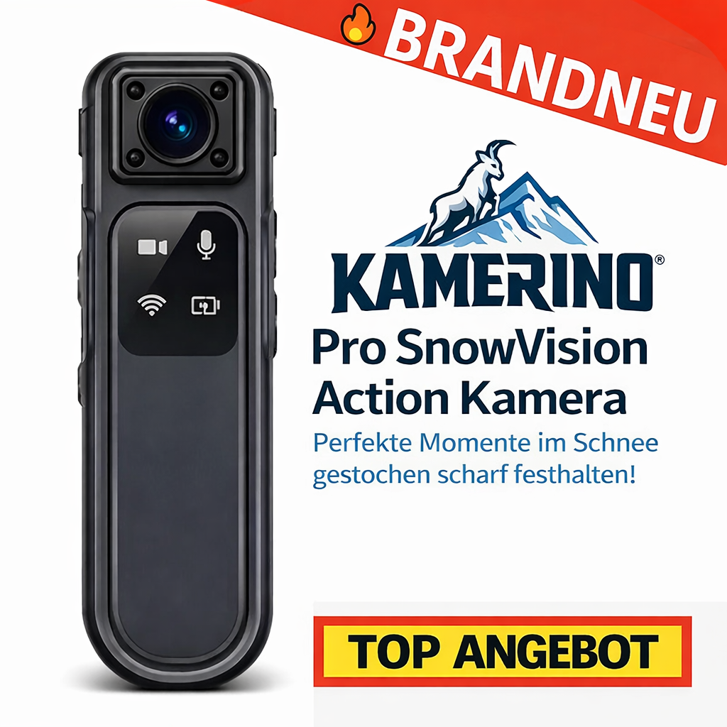 Kamerino™ Pro SnowVision Action Kamera Ski Snowboard Outdoor Cam Full HD Mini