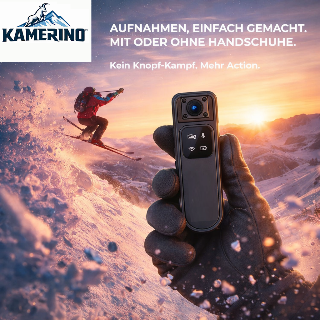 Kamerino™ Pro SnowVision Action Kamera Ski Snowboard Outdoor Cam Full HD Mini