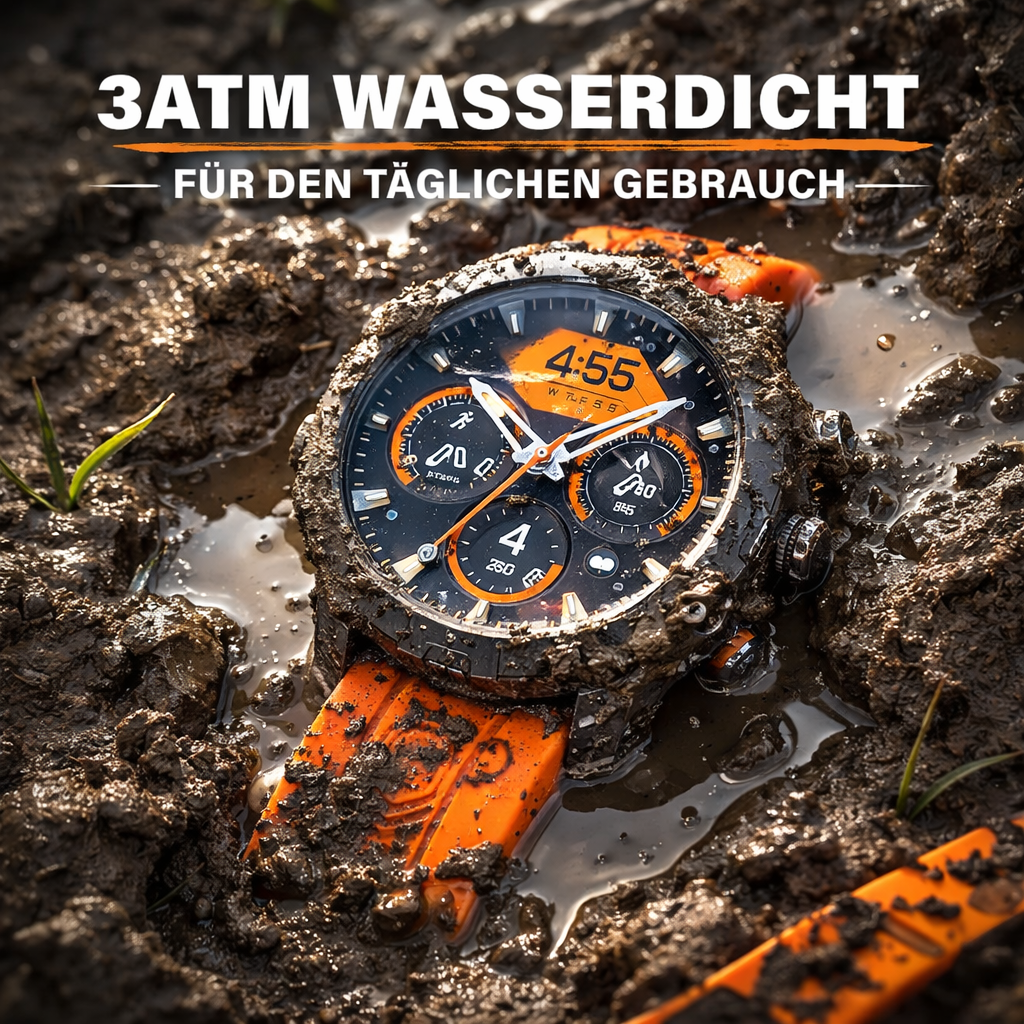 ZEUS™ 2.0 Smartwatch Herren Damen Fitness Tracker Puls SpO2 GPS Bluetooth IP68